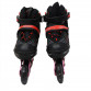 Роликовые коньки Scale Sports, красно-черные, размер 34-37, металл, светящиеся колёса ПУ, 1637659451-M