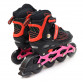 Роликовые коньки Scale Sports, красно-черные, размер 34-37, металл, светящиеся колёса ПУ, 1637659451-M