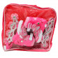 Ролики детские Happy Pink розовые, размер 31-33, металл, светящиеся колёса ПУ (1541065576-S)