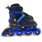 Роликовые коньки Caroman Sports, черно-синие, размер 34-37, металл, светящиеся колёса PU, (503752028-M)