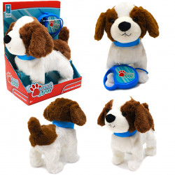 М'яка інтерактивна іграшка «Кращий друг» Shantou Jinxing, собачка з повідцем, від 3 років, 25 * 25 * 12 см, (PL8203)