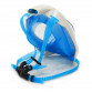Повнолицев маска для плавання «Снорклинг», Shantou Jinxing, маска і трубка, білий-блакитний, L / XL, (TT19002)