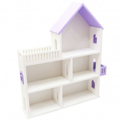 Іграшковий ляльковий дерев'яний будиночок Марія, будиночок для ляльок LOL, фіолетовий, 62 * 55 * 13 см, (maria (fiol))