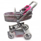 Велика коляска-трансформер для ляльок Melogo, корзина для речей, рожевий, 60 * 30 * 55 см, (9695)