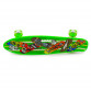 Пенні борд (скейт) зелений з світяться колесами і ручкою. Безшумний Penny Board, 55 * 14 * 9 см, (MS 0749-6)