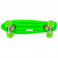 Пенні борд (скейт) зелений з світяться колесами і ручкою. Безшумний Penny Board, 55 * 14 * 9 см, (MS 0749-6)