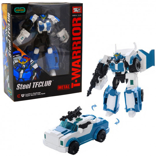 Трансформер-робот «Iron Hand» - T-warrior, Сронгарм, синий, 18*16*4 см, (J8018C)