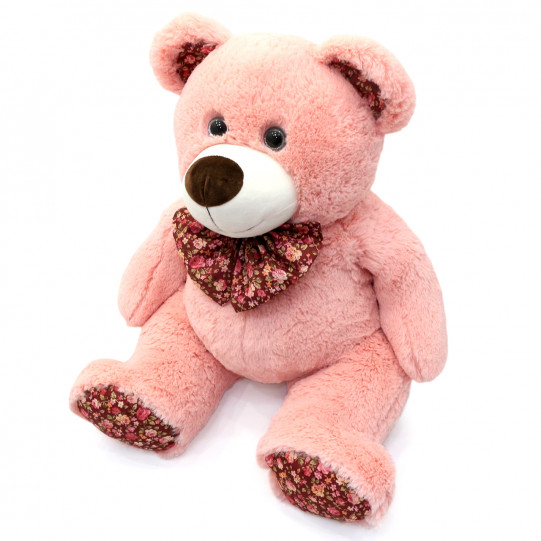Мягкая игрушка плюшевый Мишка «Ведмедик 010» Kinder Toys, мех искусственный, розовый, 65*40*30 см, (21033-4)