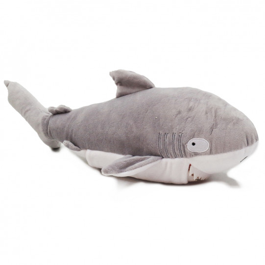 Мягкая игрушка плюшевая акула «Морская братва» Kinder Toys, мех искусственный, серый, 40*11*13 см, (00593-5)