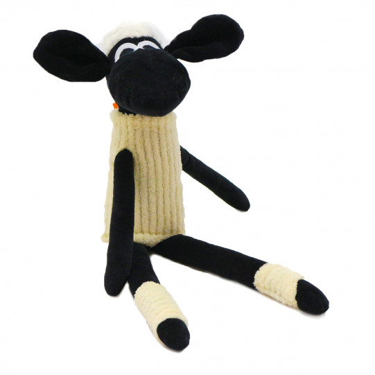 Мягкая игрушка Kinder Toys овечка «Зося», мех искусственный, черно-белый, 51 см, (00272-81)