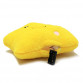 М'яка іграшка подушка «Зірочка зі світлом» жовтий 40 * 30 * 15 см (0908)