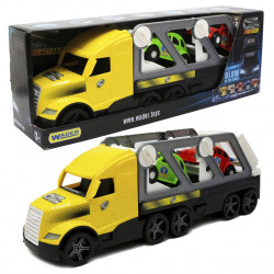 Машинка игрушечная «Автовоз» Wader Magic Truck Ретро желтая 78*27*18 см (36230)