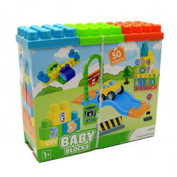 Конструктор «Мои первые кубики» Wader Baby Blocks, 50 деталей от 1 года 27*30*10 см (41450)