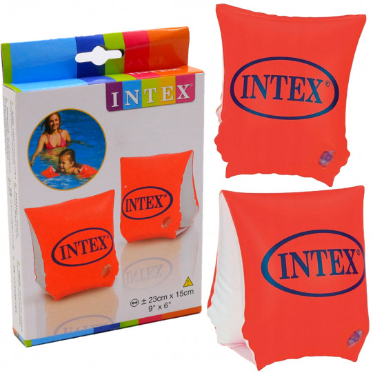 Детские нарукавники Intex «Делюкс» оранжевый, от 6 до 12 лет, 30*15 см (58641)