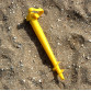 Бур для пляжного зонта, желтый, розовый, синий, красный 39 см, d 2.5 см (83138)