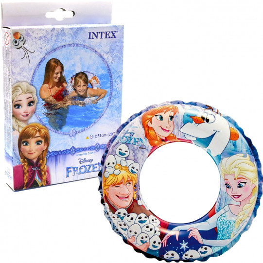 Надувной круг «Холодное сердце» Intex Frozen Disney, от 3 до 6 лет, d 51 см, (56201)