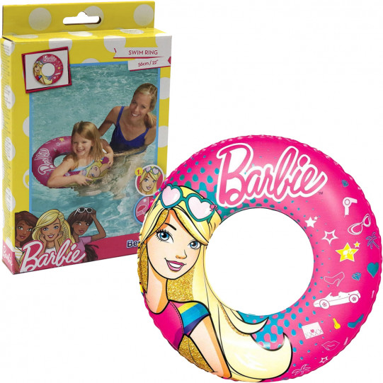 Надувной круг «Барби» Bestway Barbie, от 3 до 6 лет, d 56 см, (93202)