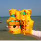 Дитячий надувний жилет для плавання Intex «Рибки» жовтий, від 3 до 5 років, 41 * 30 см (59661)
