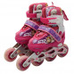 Ролики дитячі для дівчинки із захистом «Холодне серце» розмір 27-30, алюміній, що світяться колеса PU 1859317378