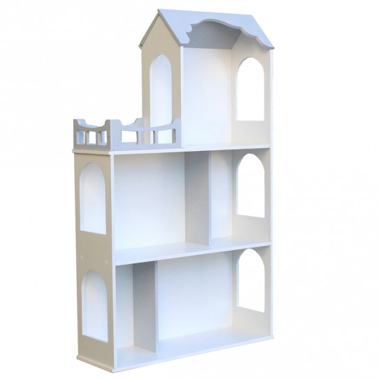 Игрушечный кукольный деревянный домик для игрушек Unitywood «Мишель» серый 105*63*20 см, (Мишель)