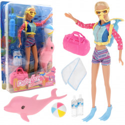 Кукла Defa Lucy аквалангистка и дельфин, 30 см (8472)