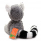 Мягкая игрушка плюшевый Лемур «Лимпопо» Kinder Toys, мех искусственный, серый, 45*16*12 см, (00237-2)