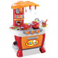Набор игровой «Кухня маленькой хозяюшки» Limo Toy, игрушечная посуда, оранжевый, 73*51*30 см, (008-801А)