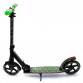 Самокат двухколесный Best Scooter, зеленый, тормоз со светом, PU 20 см, до 100 кг, (86125)
