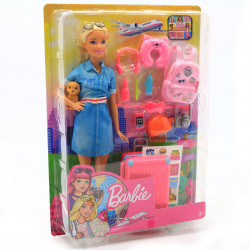 Кукла Mattel Barbie Барби Путешествие 23х6х32 см (FWV25)