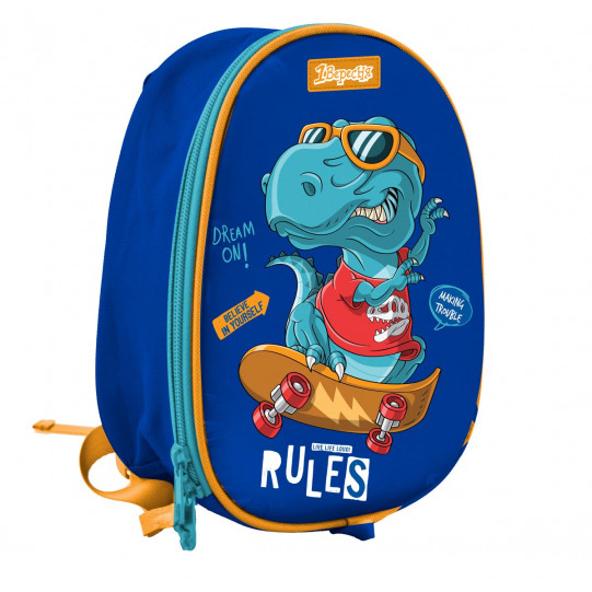 Рюкзак детский 1Вересня K-43 "Dino rules", синий (552279)