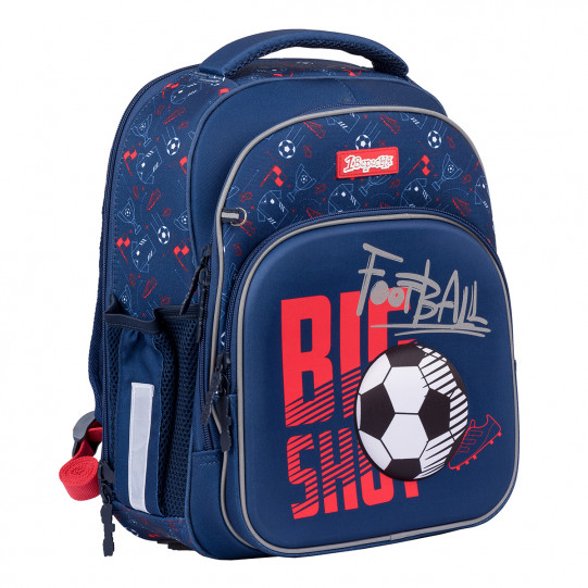 Рюкзак шкільний 1Вересня S-106 "Football", синій