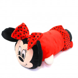Мягкая игрушка подушка Минни Маус «Долгопузик Мышка» Kinder Toys, красно-черный, 55*20*35 см, (00276-85)