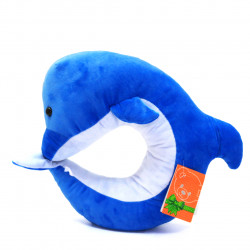 Мягкая игрушка подушка Дельфин Копыця «Сонька 6» Синий 38*40*13 см (00295-92)
