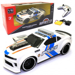 Іграшкова машинка на радіоуправлінні АвтоСвіт «Chevrolet Camaro Police» Білий 27*7*10 см (AS-2643)