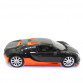 Іграшкова машинка на радіоуправлінні АвтоСвіт «Bugatti» купе чорний, світло, звук 32*10*16 см (AS-2200)
