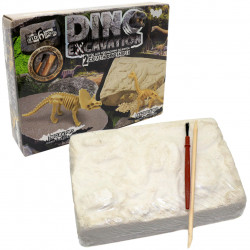Раскопки динозавров Трицератопса и Брахиозавр «Dino Excavation» Danko Toys, 24*20*5 см (DEX-01-04)