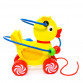 Іграшка розвиваюча для дітей Fun Game Звірятка Каталка Лабіринт Каченя жовтий 14*12*10 см (97783)