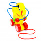 Іграшка розвиваюча для дітей Fun Game Звірятка Каталка Лабіринт Каченя жовтий 14*12*10 см (97783)
