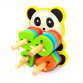 Розвиваюча іграшка Fun Game дерев'яна пірамідка «Панда» конструктор сортер 19*15*12 см (7380)