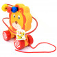 Іграшка розвиваюча для дітей Fun Game Звірятка Каталка Лабіринт Лев помаранчевий 14*12*10 см (97783)
