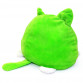 Мягкая игрушка Кот перевертыш «Shantou Jinxing», двусторонний зеленый, 15*15*15 см, (М068)