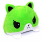 М'яка іграшка Кіт перевертень Shantou Jinxing, двосторонній зелений, 15*15*15 см, (М068)