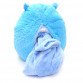 Мягкая игрушка-подушка Хомяк с пледом 3 в 1 голубой 35*25*20 см (M11186)