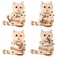 Дерев'яний 3D конструктор Кіт Ням-ням UnityWood «Cat Yummy-Yummy» 21 деталь 8*8*4 см (UW-009)