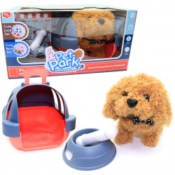 Мягкая интерактивная игрушка собачка с аксессуарами «Pet Park» Cute Puppy set  от 3 лет 17*16*17 см (RA001-1)