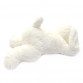 Мягкая игрушка собачка Спаниель белый мех искусственный свет 45*20*15 см, (BL0912)