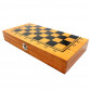 Настольная игра 3в1 Шахматы Шашки Нарды дерево 35*35*5 см (162)