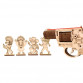 Деревянный 3D конструктор Револьвер Рейнджер с мишенями UnityWood Revolver Ranger 83 детали 18*12*2,7 см (UW-010)