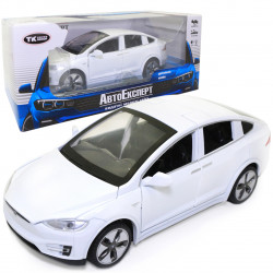 Машинка металева Tesla «AutoExpert» Тесла білий світло звук 15*5*7 см (42114W)