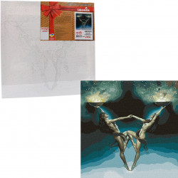 Картина за номерами Ідейка «Магія двох» з фарбами металік 50x50 см (КНО9544)